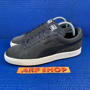 PUMA SUEDE CLASSIC ECO Women`s Size 9 Dark Grey White Athletic Shoes 356328 03